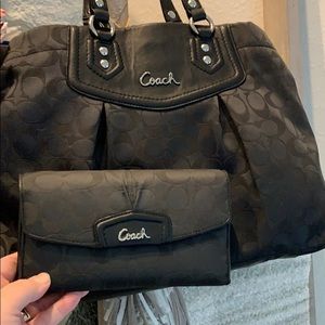 Coach Purse and Wallet Set